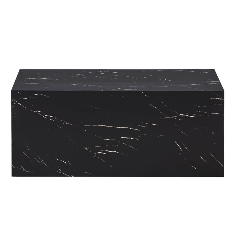 Couchtisch Marmor AMIRI L - 95 x 50 cm Schwarz