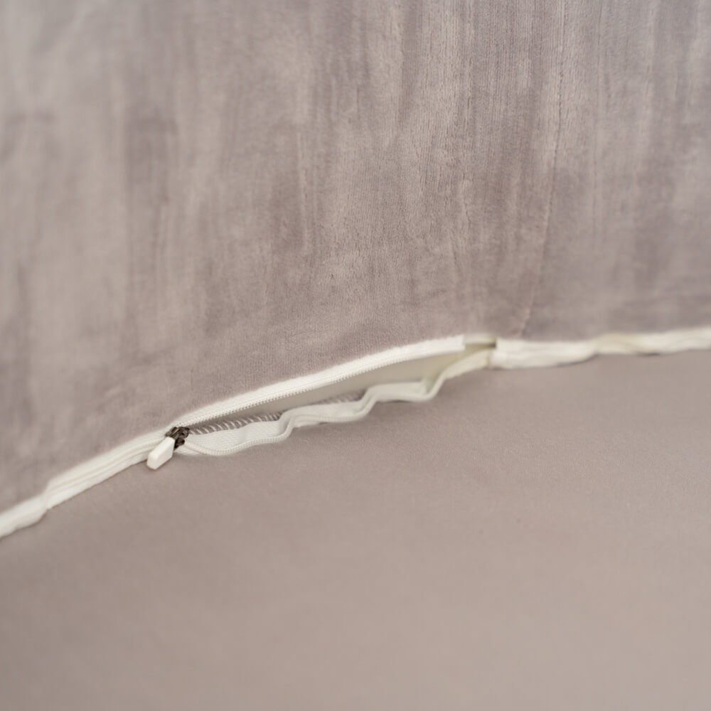 Bällebad Samt TWIRL - 100 x 100 cm Grau