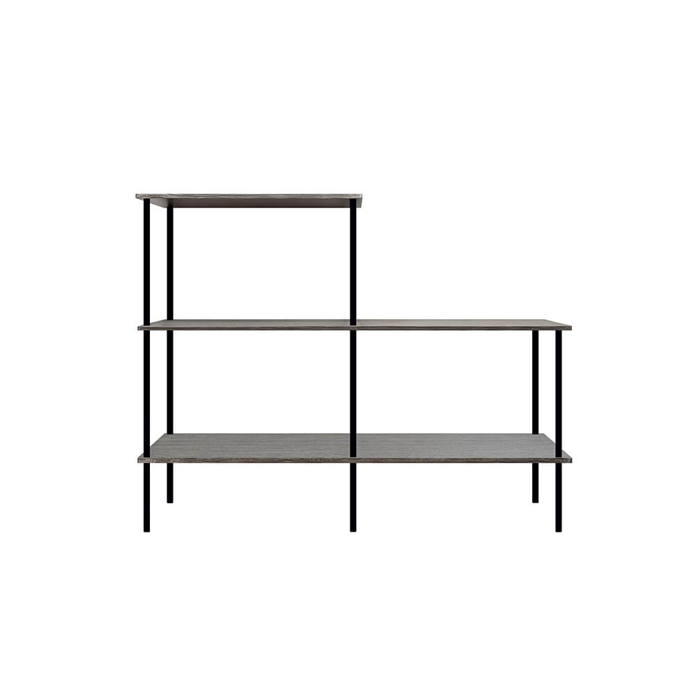 Regal INDU Dark Oak - (L x B x H): 140 x 35 x 110 cm