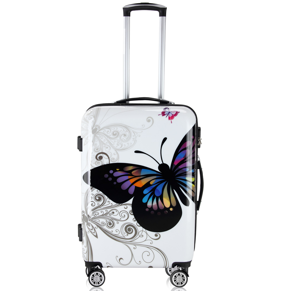 Hartschalenkoffer-Set Butterfly 3-tlg Polycarbonat