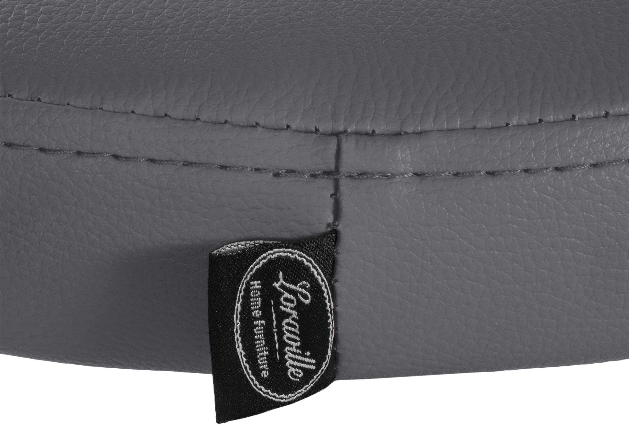 Barhocker Ponte Kunstleder schwarz, grau