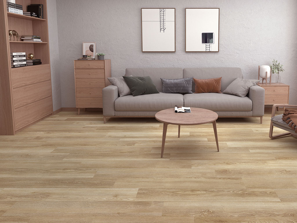 Click-Vinyl CHECK One 2432 Weserpark Eiche Diele inkl. Trittschall Basic