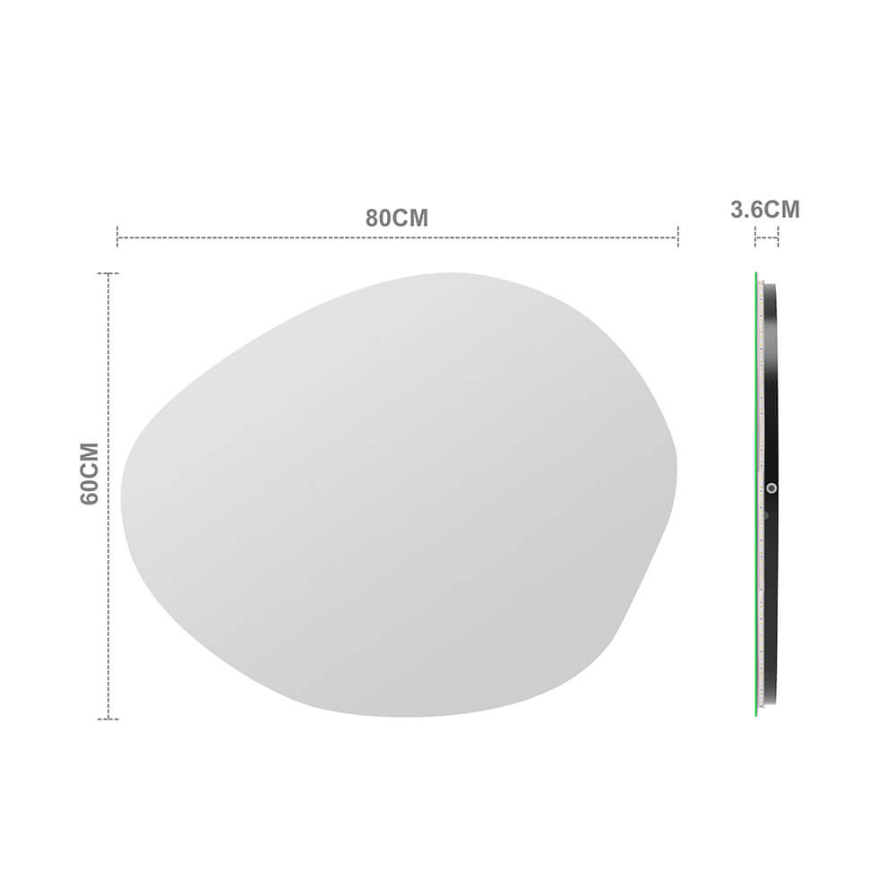 LED-Spiegel MAY asymmetrisch - 80 x 100 cm