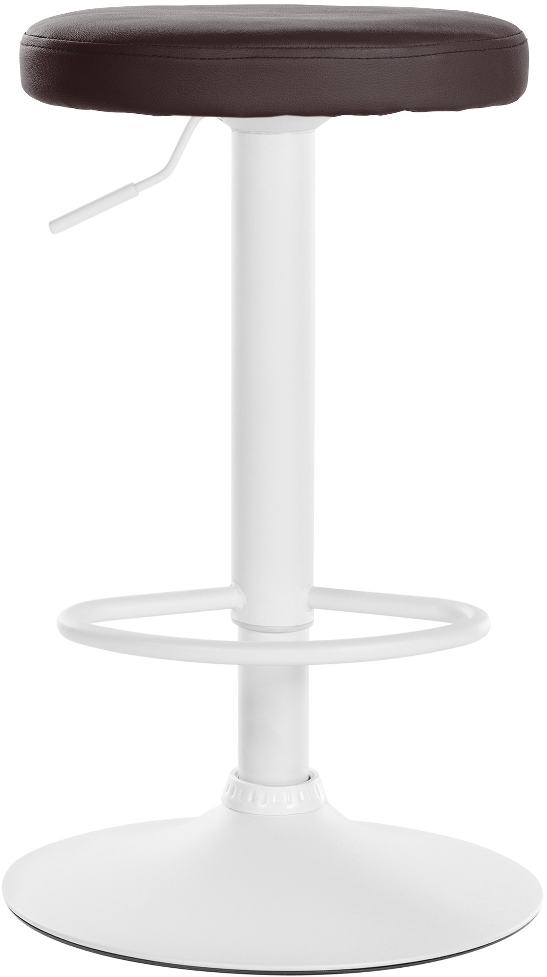 2er Set Barhocker Ponte Kunstleder weiß, braun