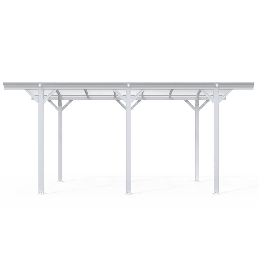 Design Carport FALO - 505 x 300 cm Weiß