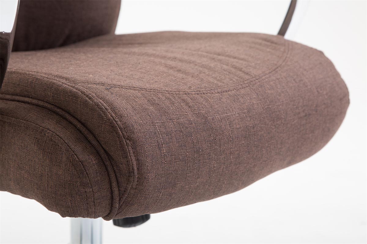 Bürostuhl Vaud Stoff, braun