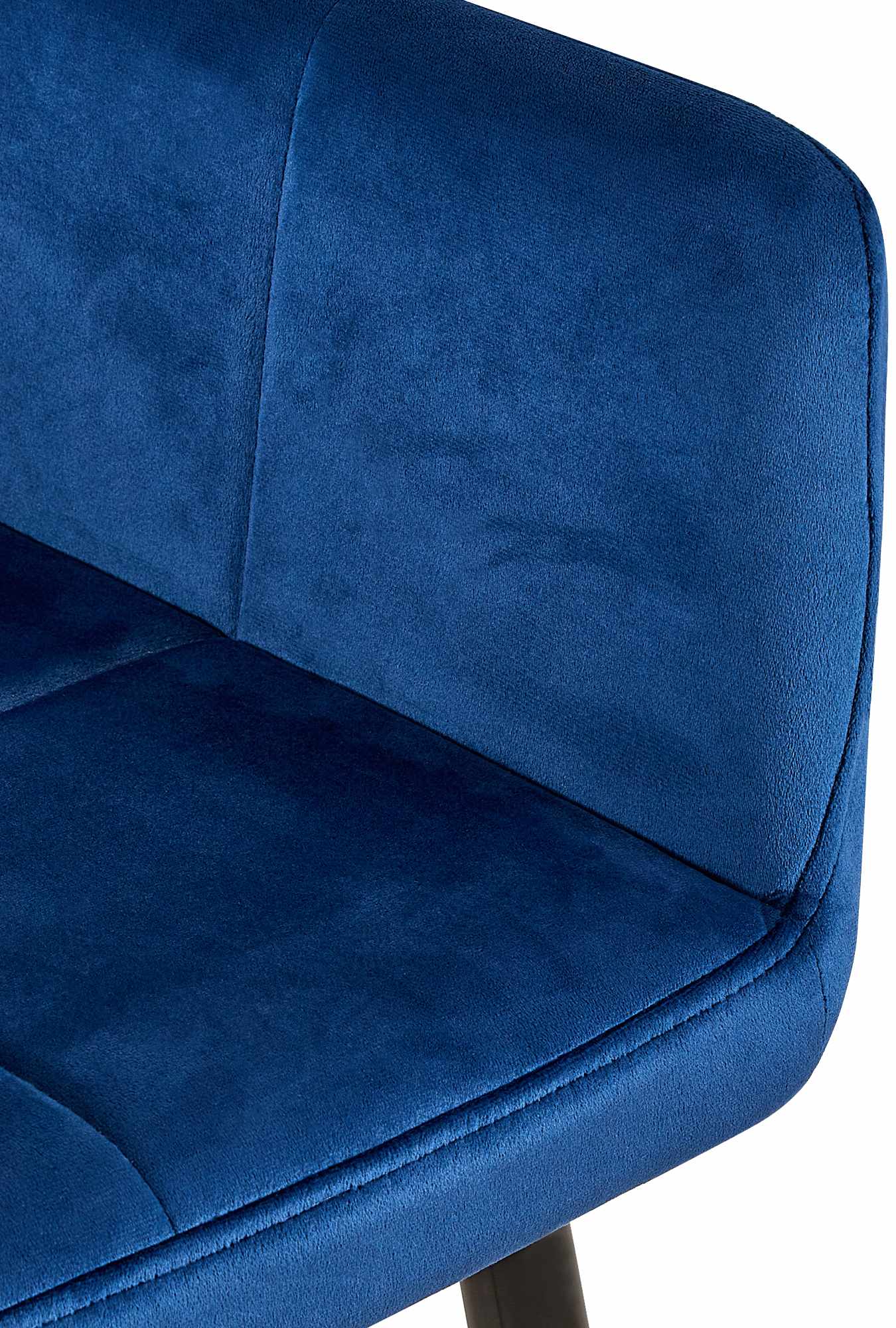 Besucherstuhl Emia Samt, blau