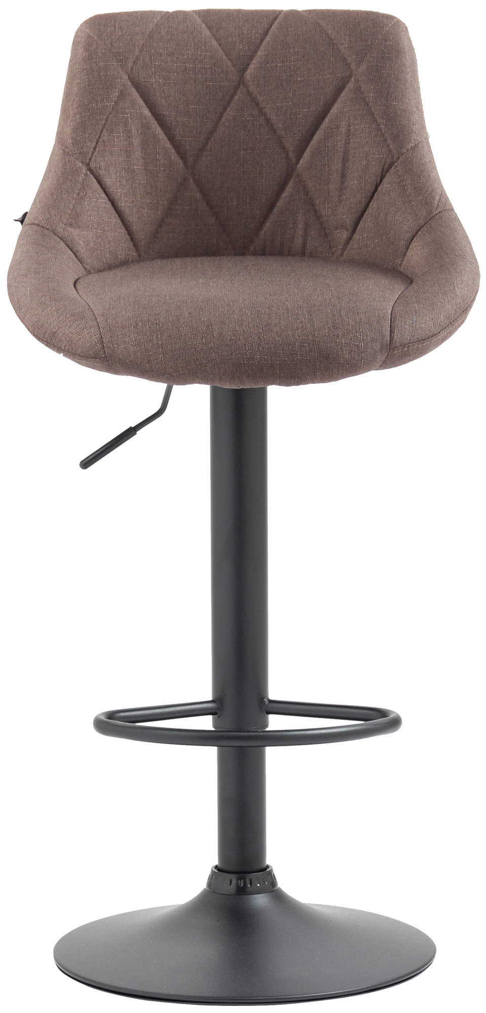 Barhocker Lazio Stoff schwarz, taupe