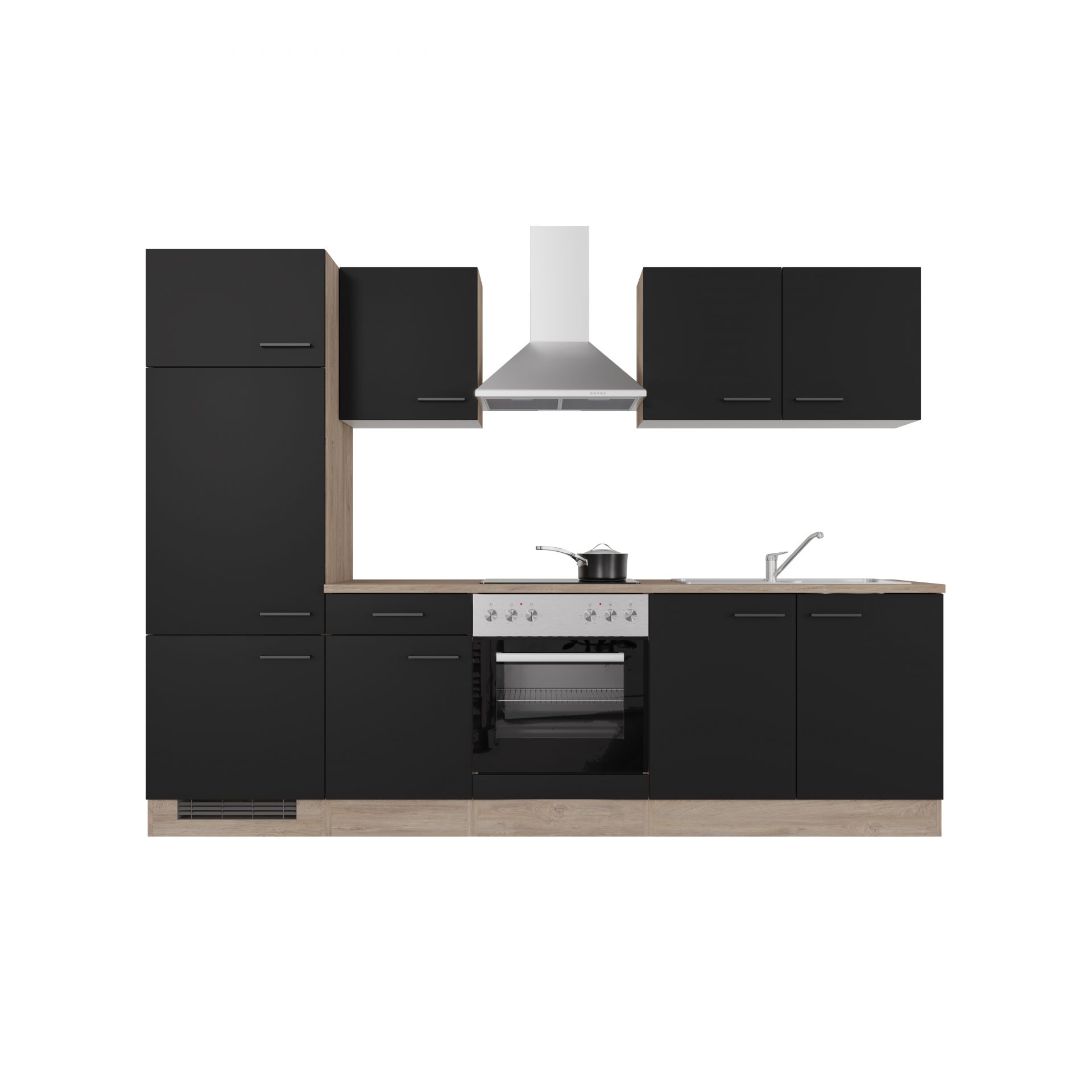 Küchenzeile Capri 270 cm mit E-Geräten
