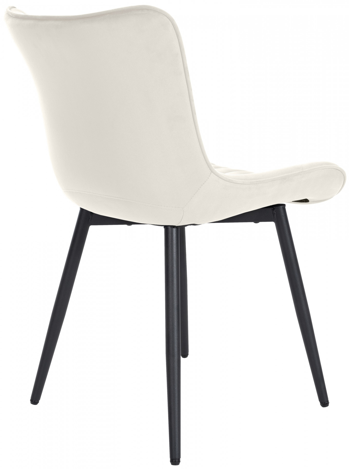 Stuhl Largo Samt, creme