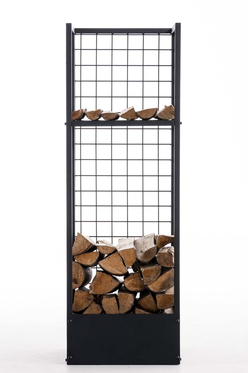 Kaminholzständer Forrest 40x40x120, schwarz