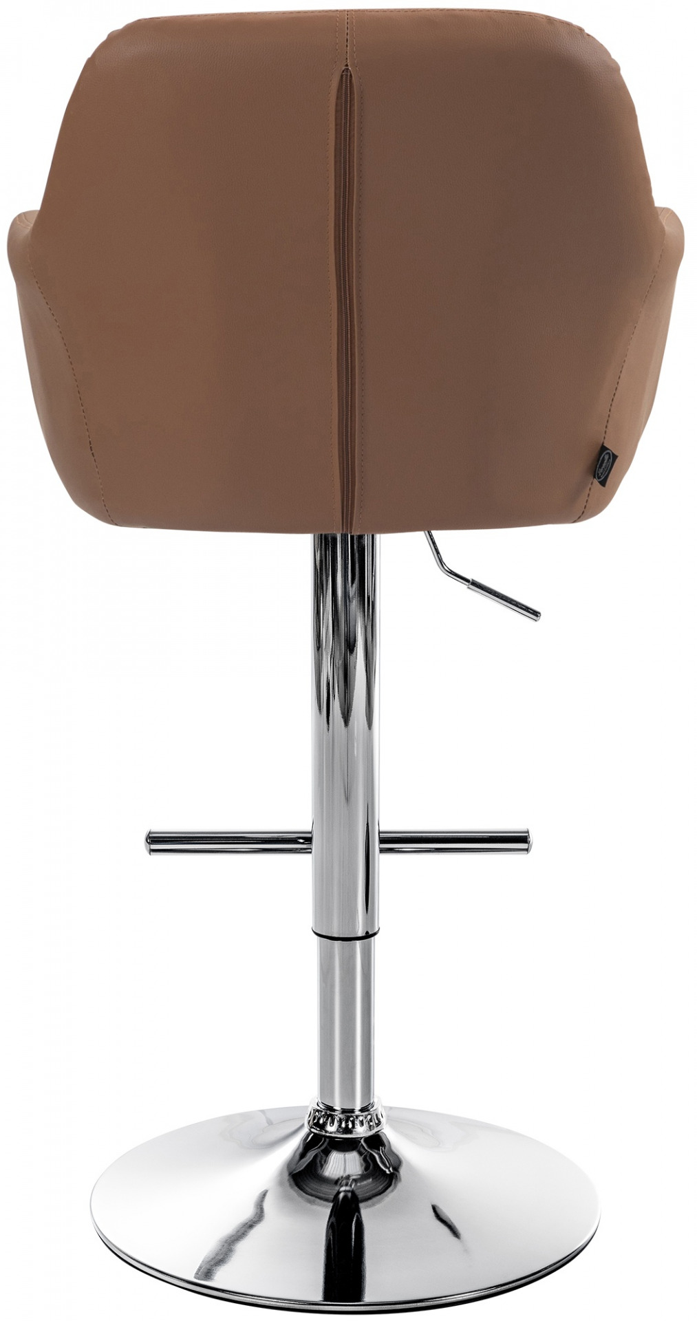 Barhocker Natoma Kunstleder chrom, hellbraun