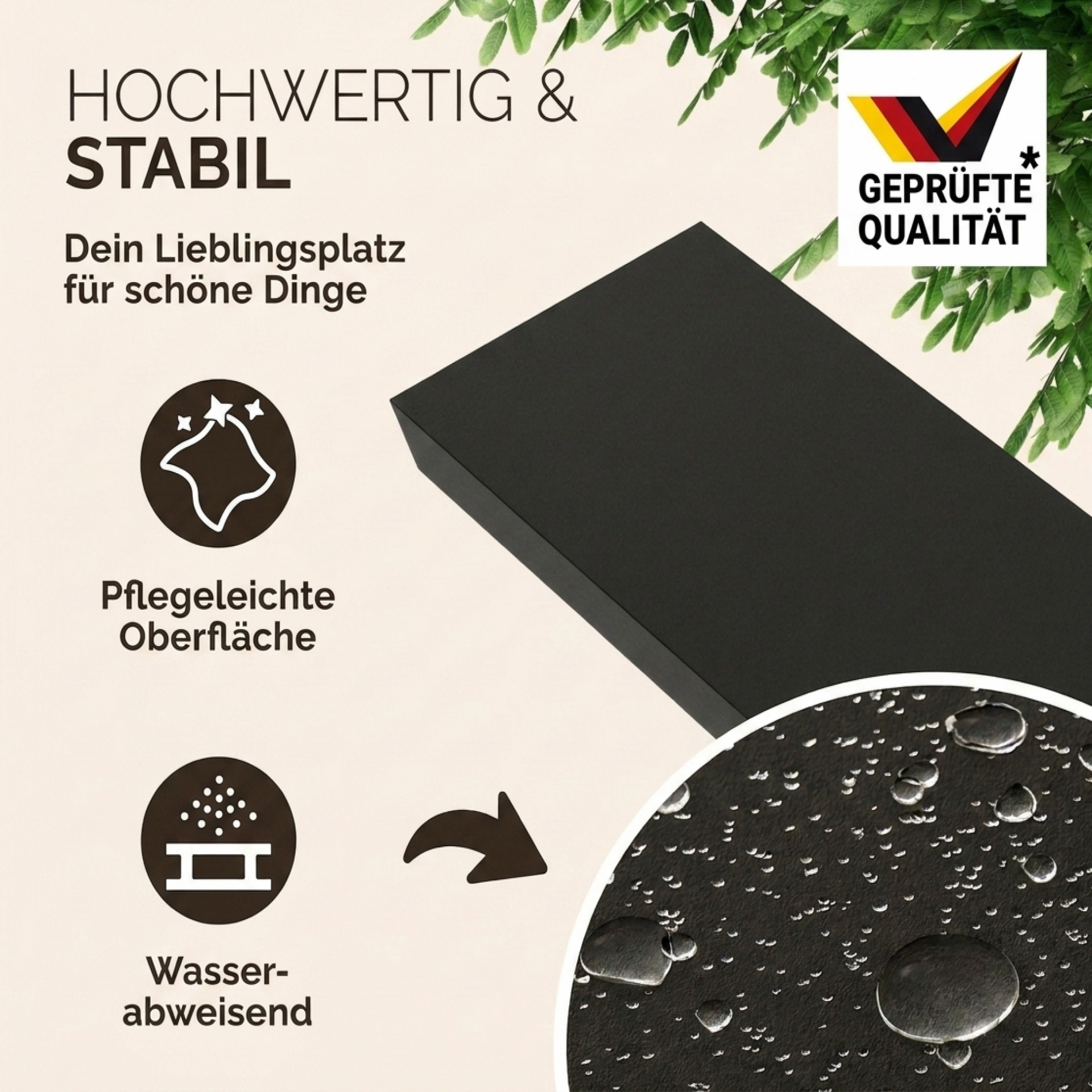 Wandregal Schweberegal 90cm Schwarz + Halterung