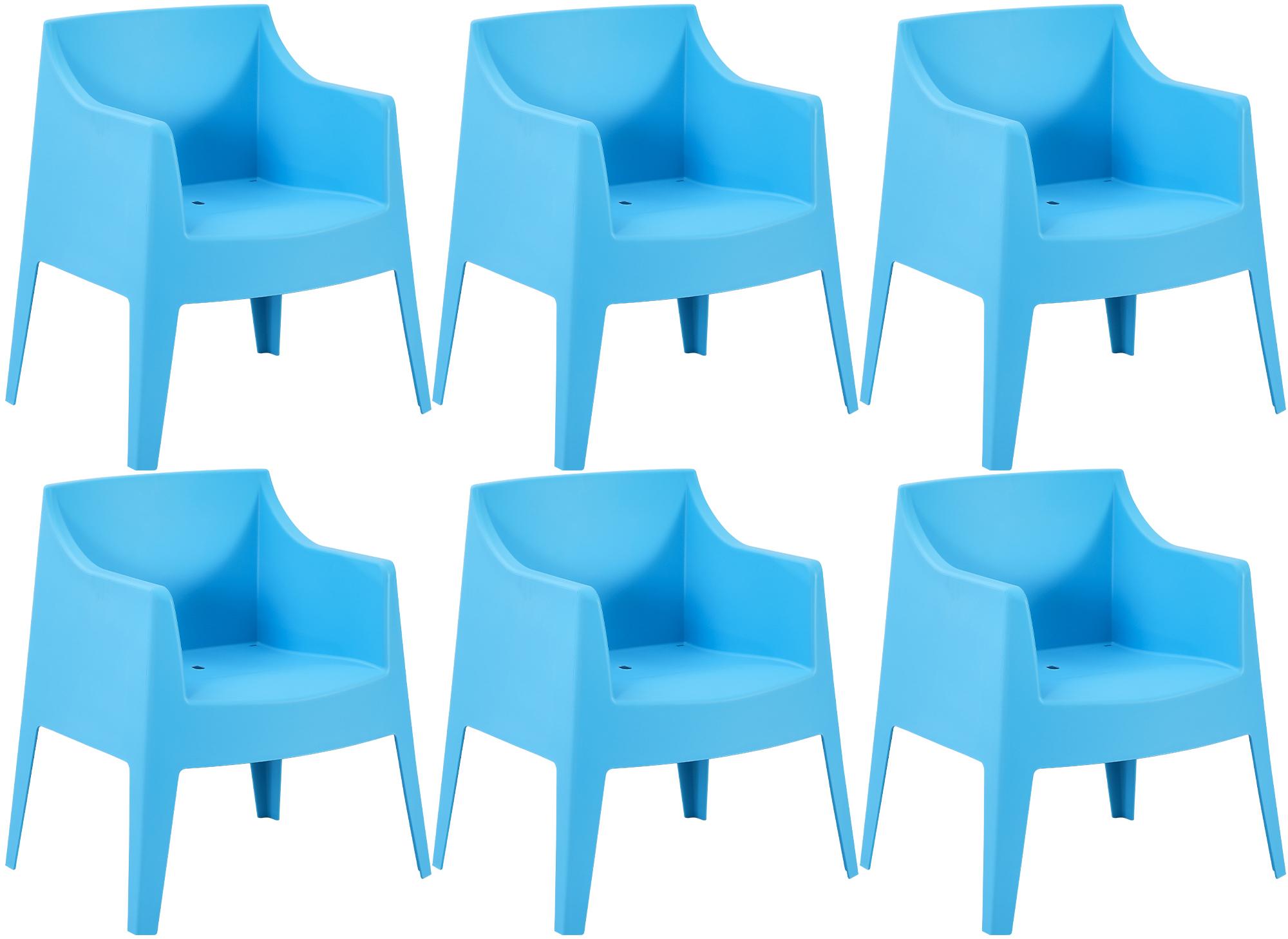 6er Set Stühle Bartal, blau