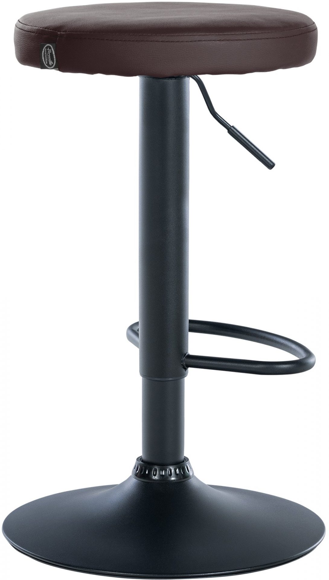 2er Set Barhocker Ponte Kunstleder schwarz, braun