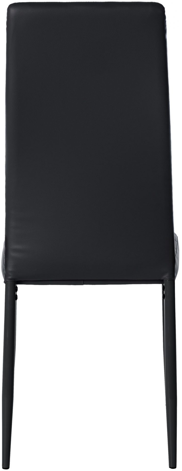 4er Set Esszimmerstühle Mayfair Kunstleder, schwarz
