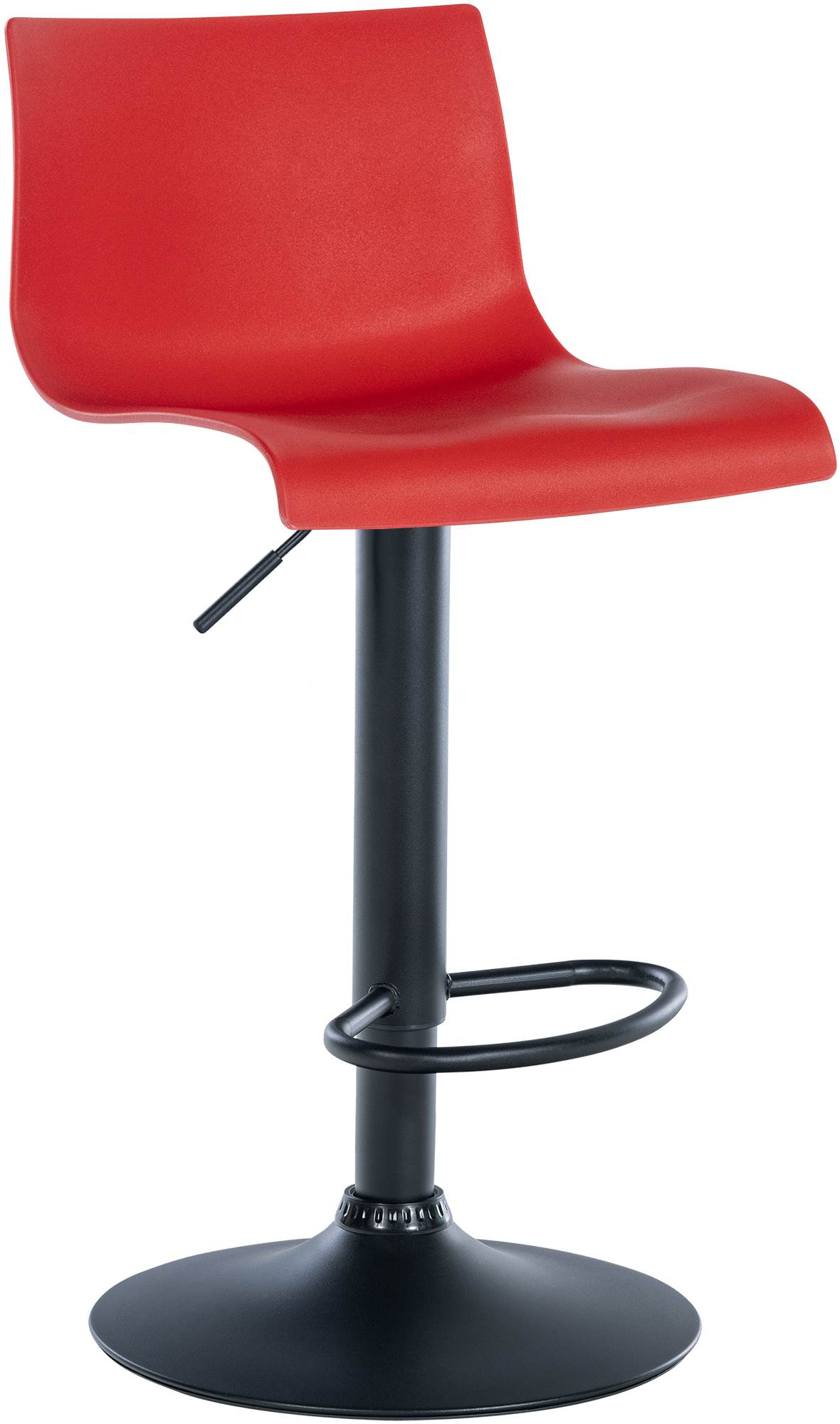 2er Set Barhocker Branford Kunststoff, rot