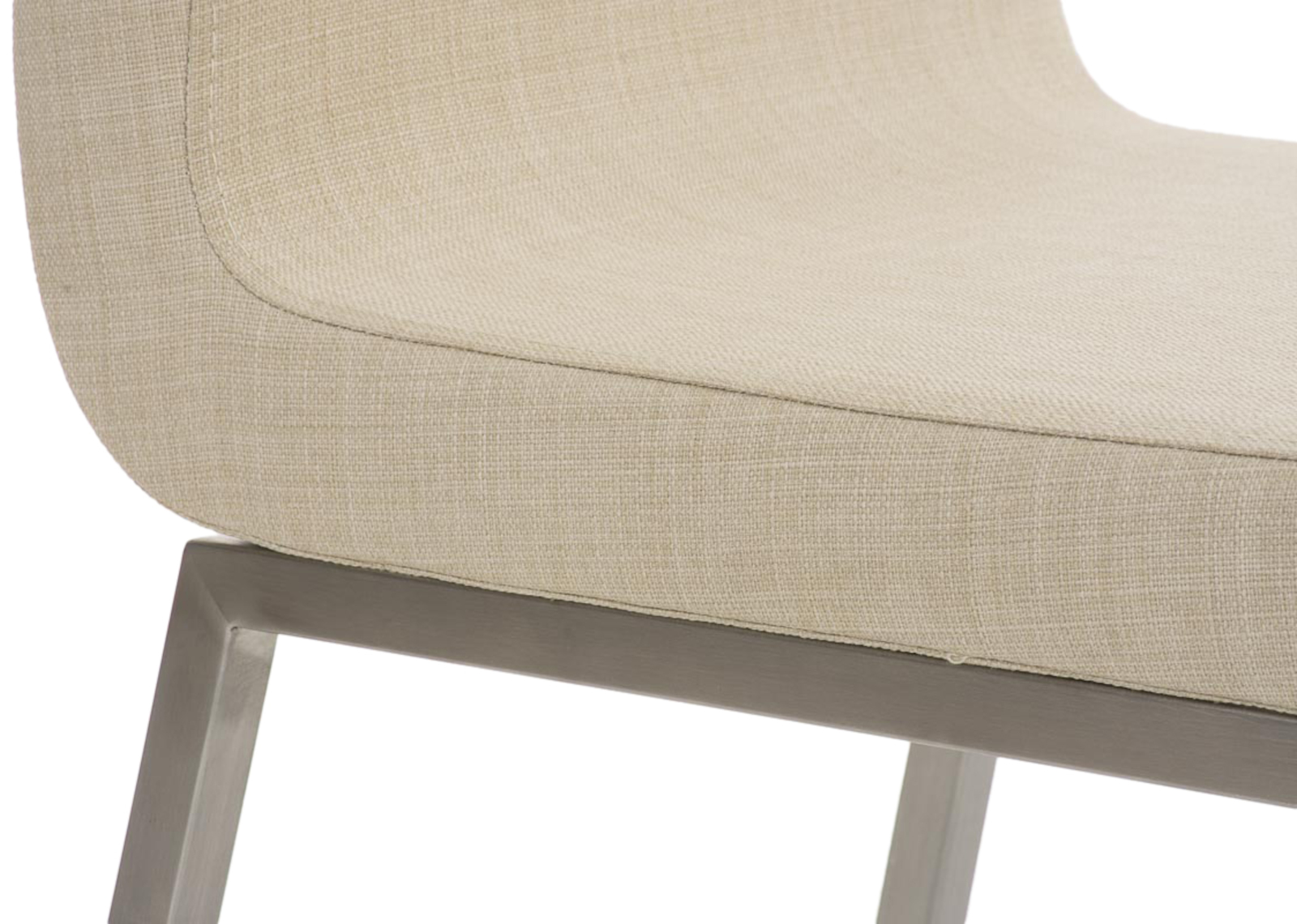 2er Set Esszimmerstühle Colmar Stoff, creme