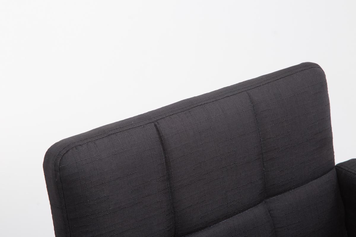 Barhocker Los Angeles Stoff C, schwarz