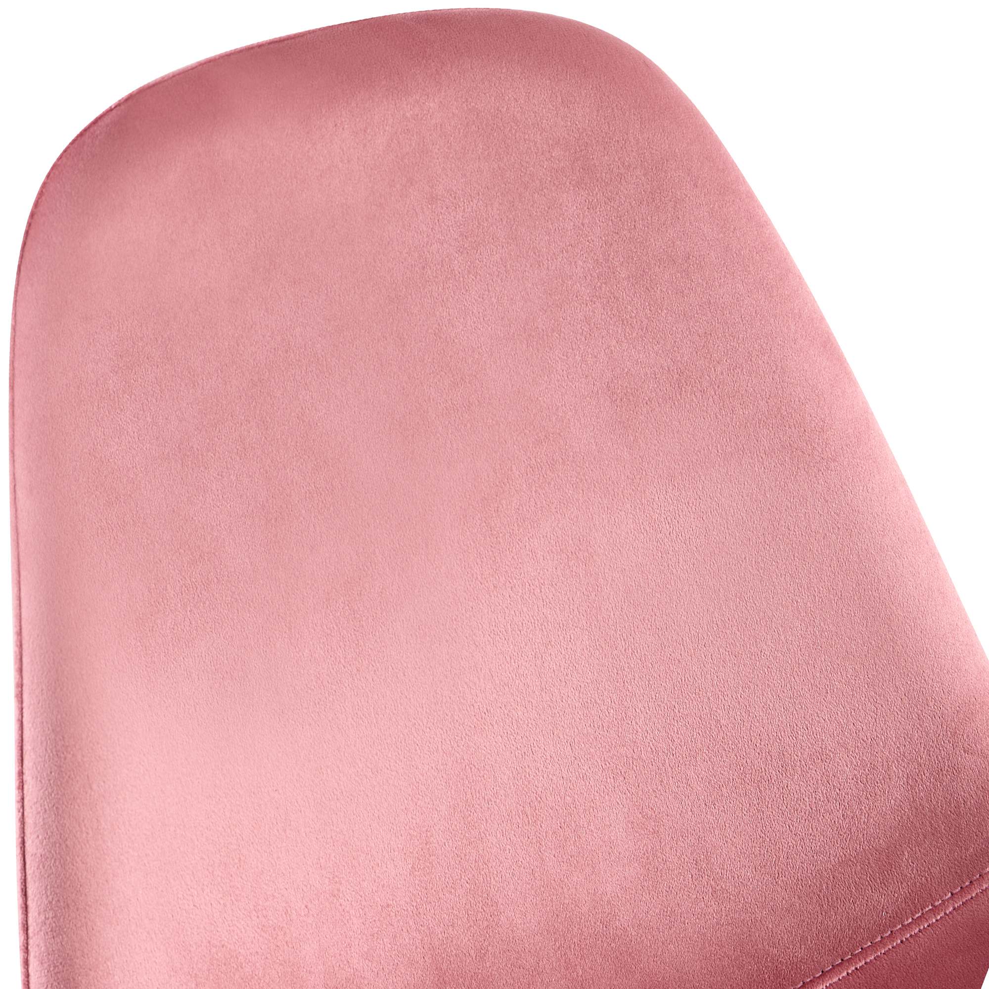 4er Set Esszimmerstühle Napier Samt, pink