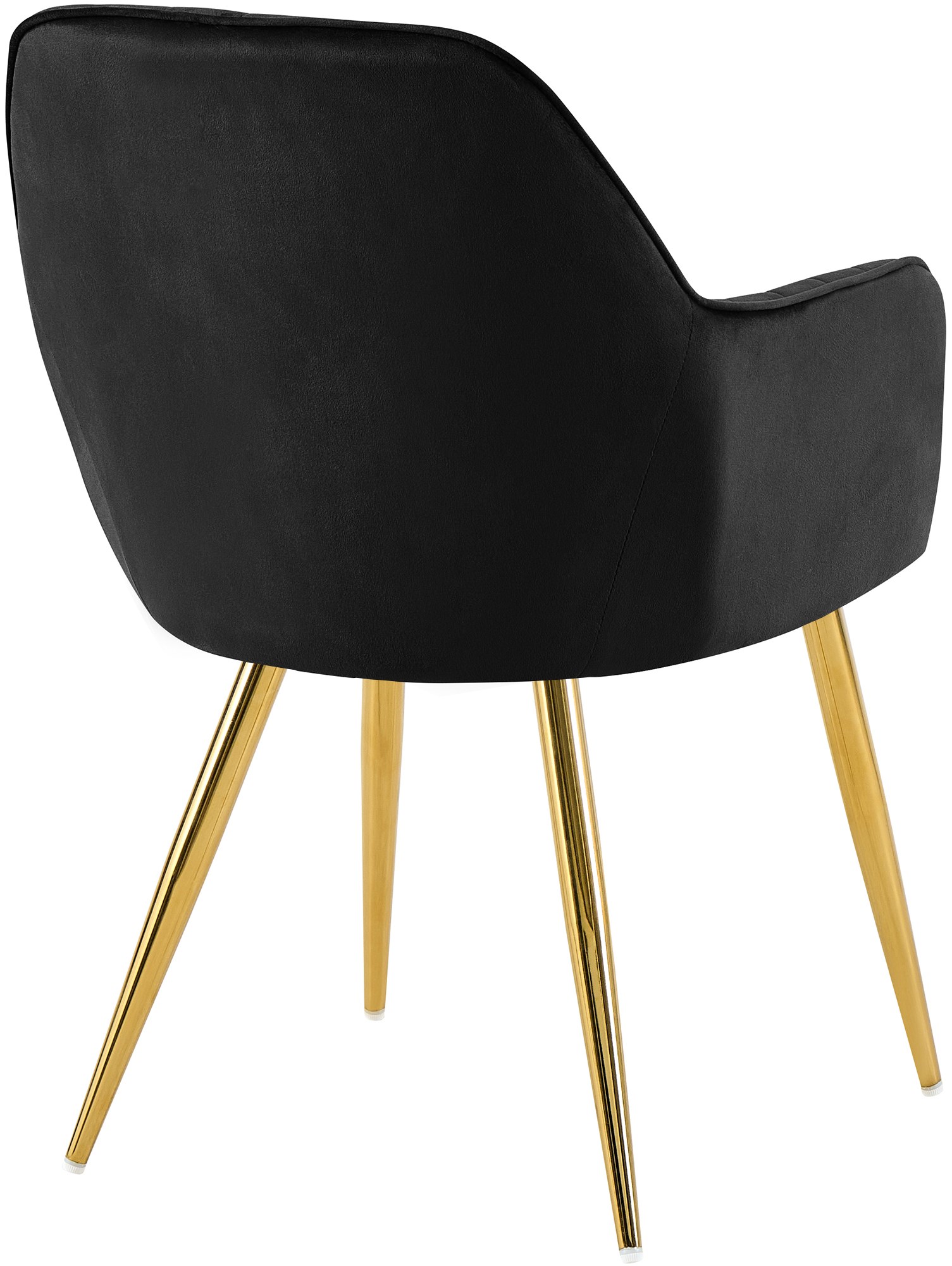 Esszimmerstuhl Cheryl Samt gold, schwarz
