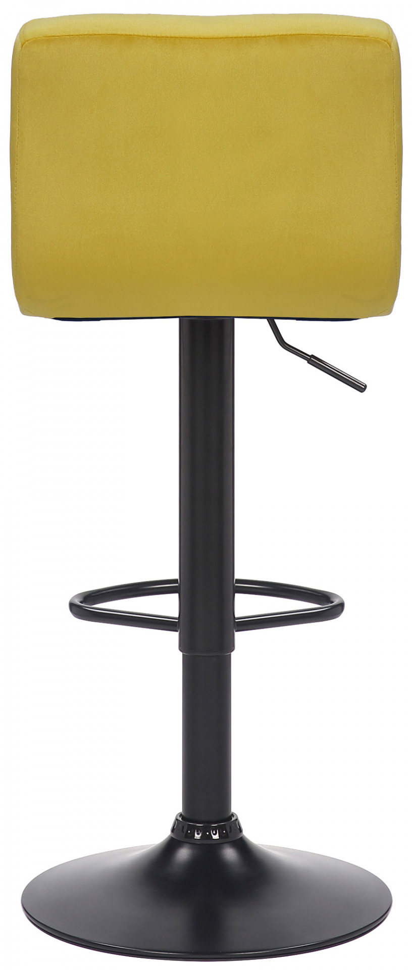 2er Set Barhocker Feni Samt, gelb