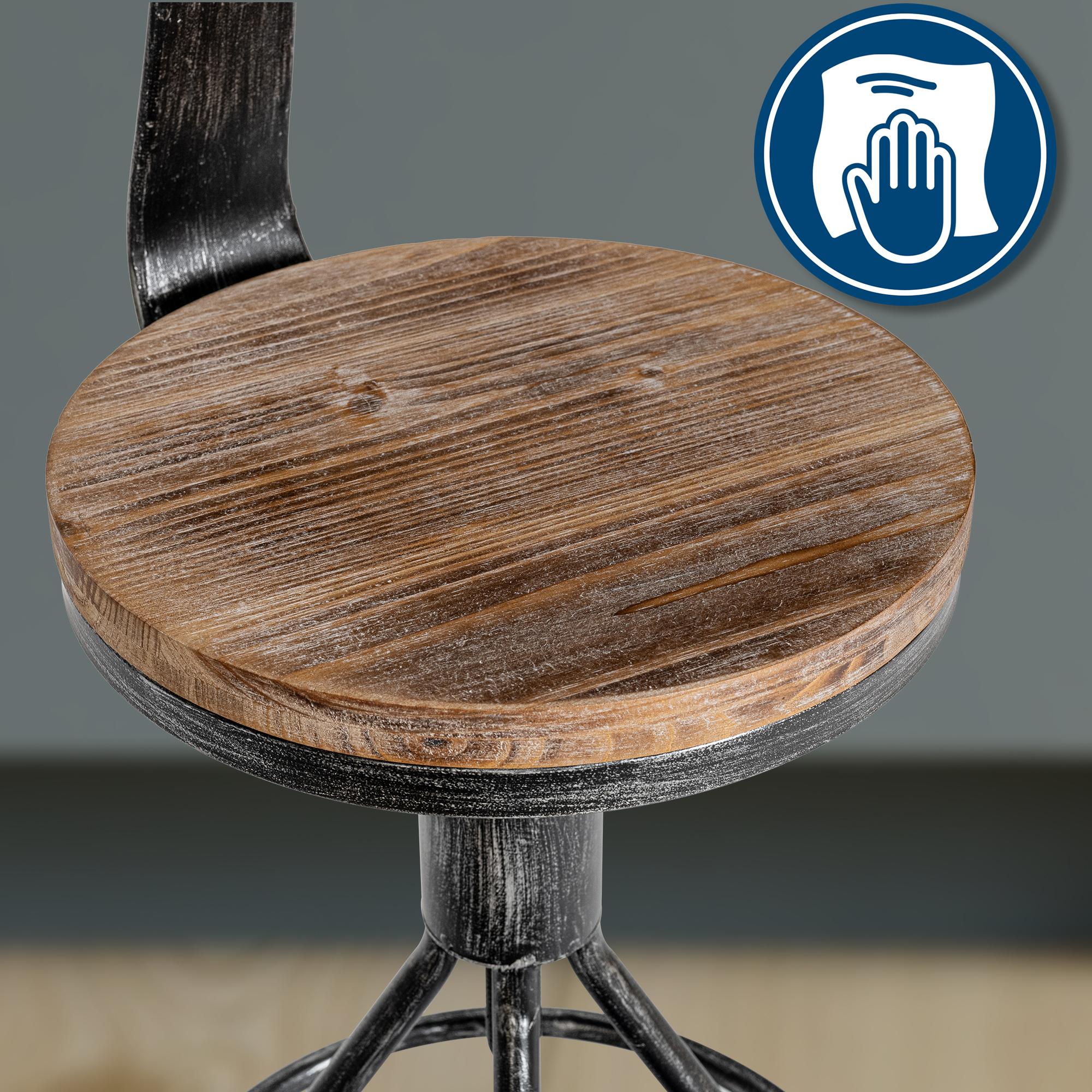 Barhocker Hanam, antik silber