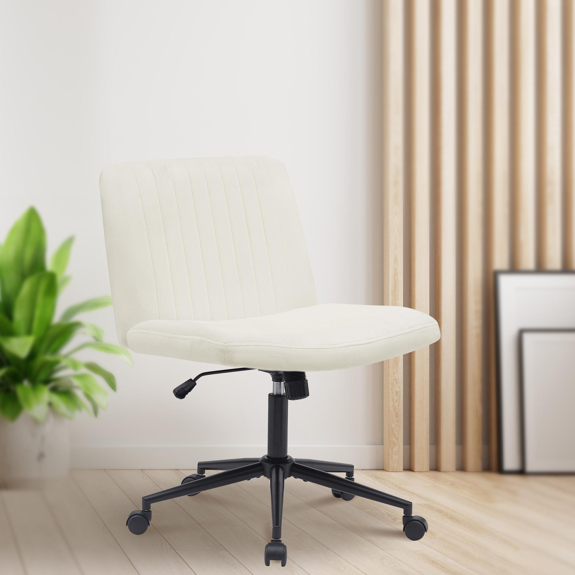 Bürostuhl Kingman Samt, creme
