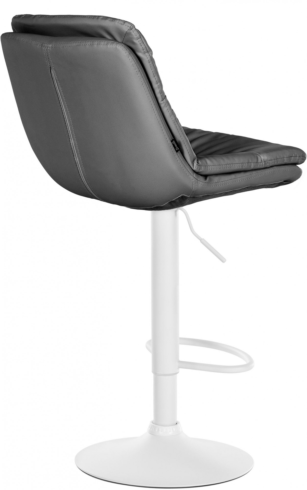 Barhocker Laurel Kunstleder weiß, grau