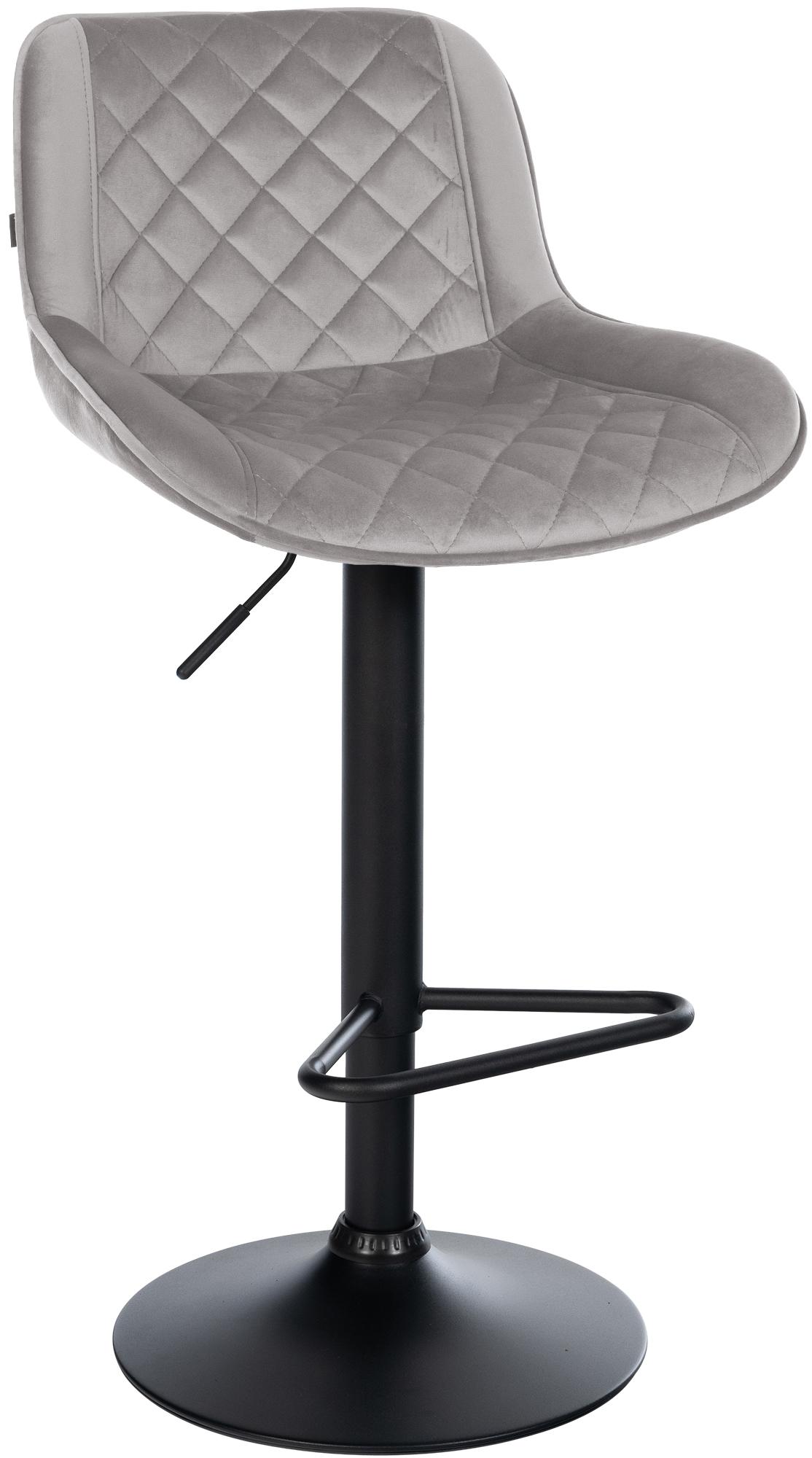 Barhocker Kasson Samt, grau