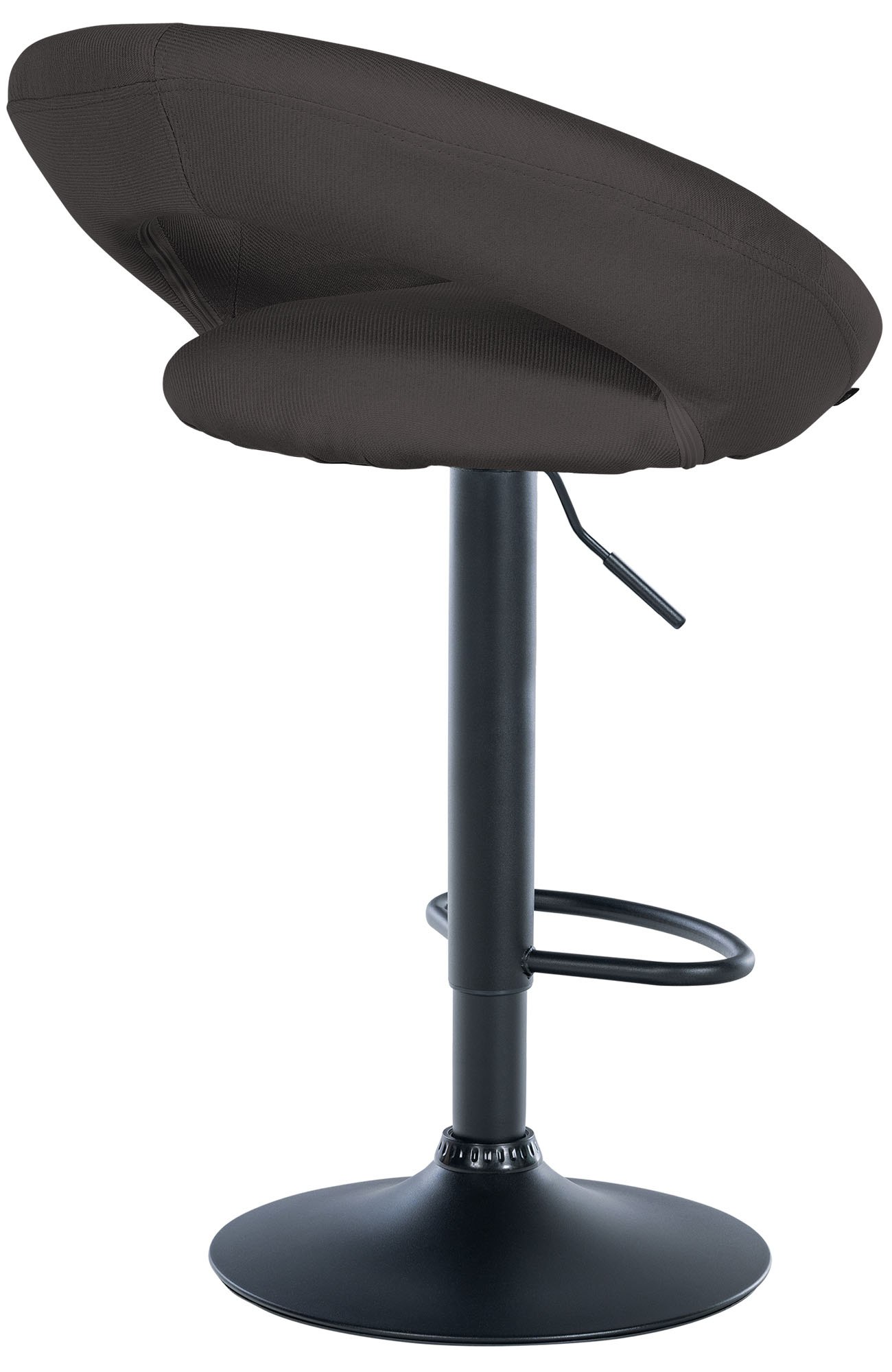 2er Set Barhocker Olinda Stoff schwarz, dunkelgrau