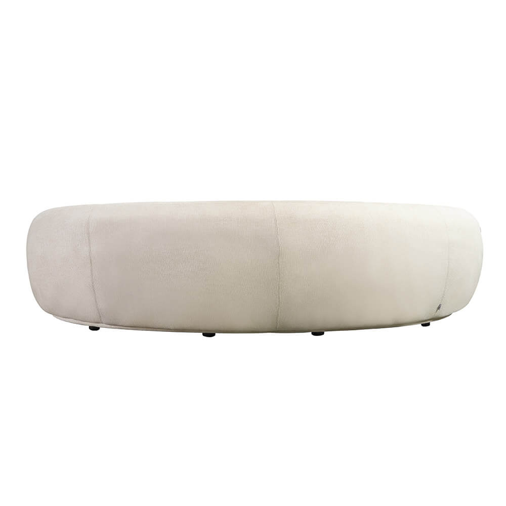 Sofa CASARA Webstoff Beige - 258 x 128 x 72 cm