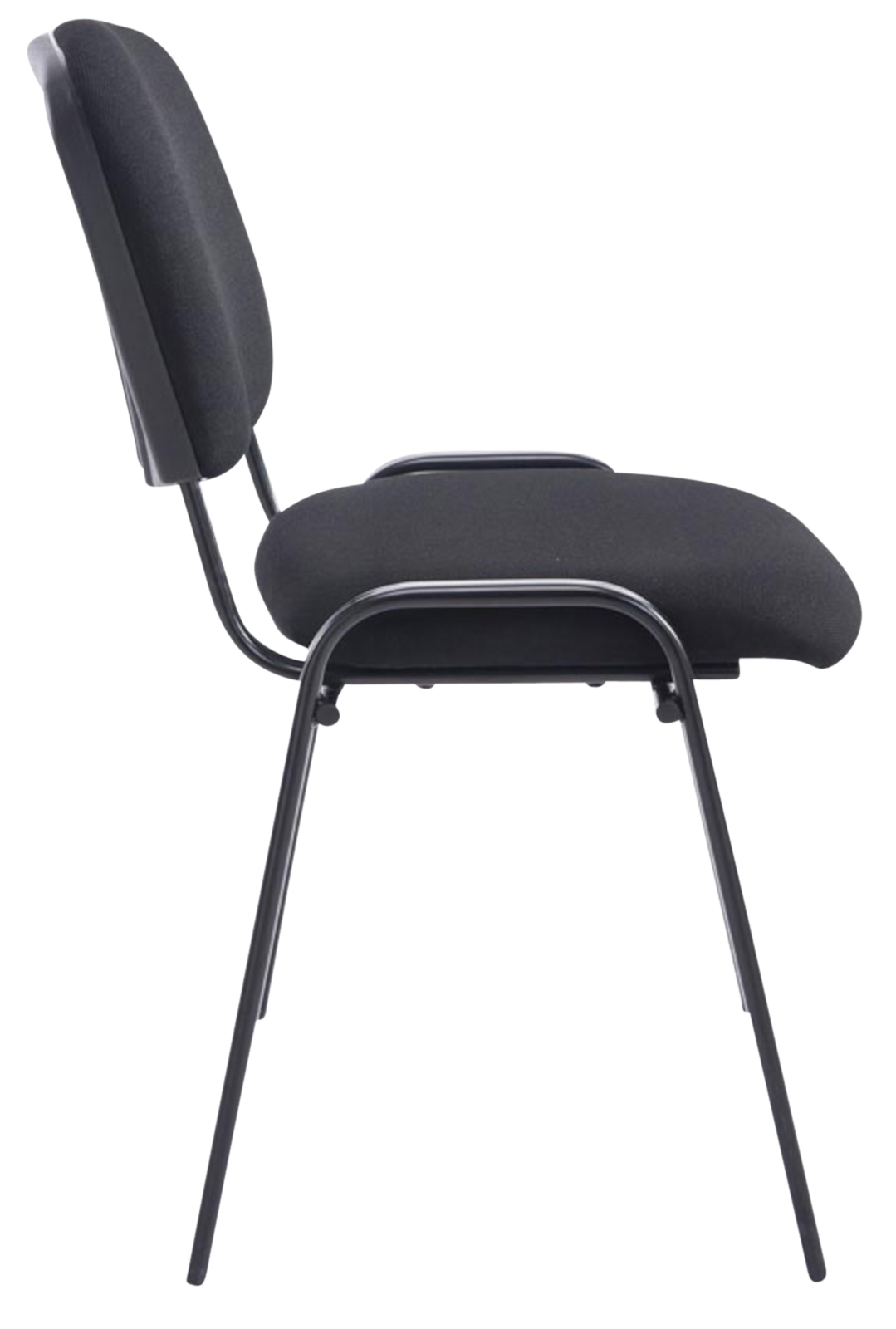 4er Set Stühle XL Ken Stoff, schwarz