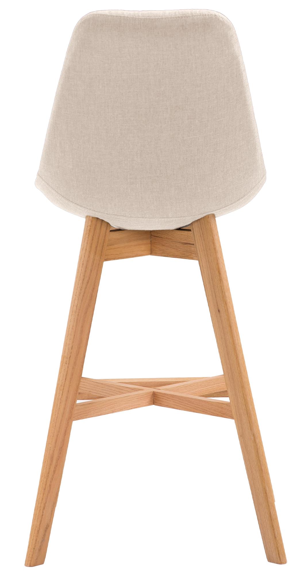 Barhocker Cannes Stoff Natura, creme