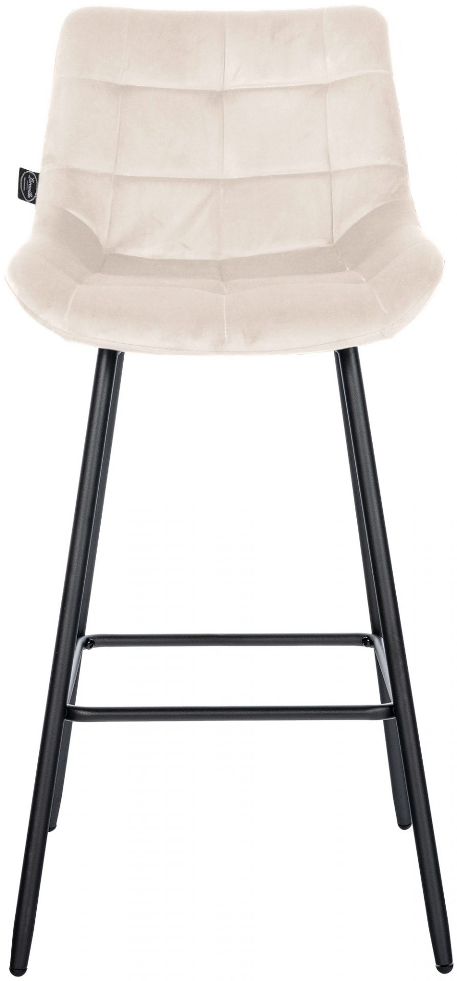 Barhocker Weston Samt, creme