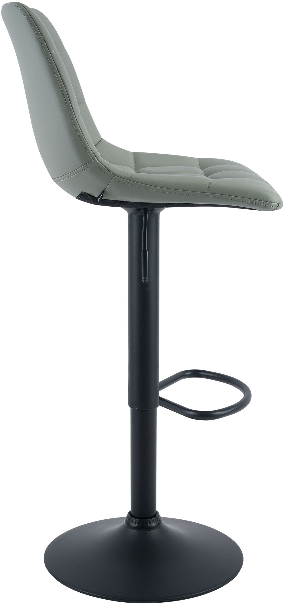 2er Set Barhocker Mapun Kunstleder, grau