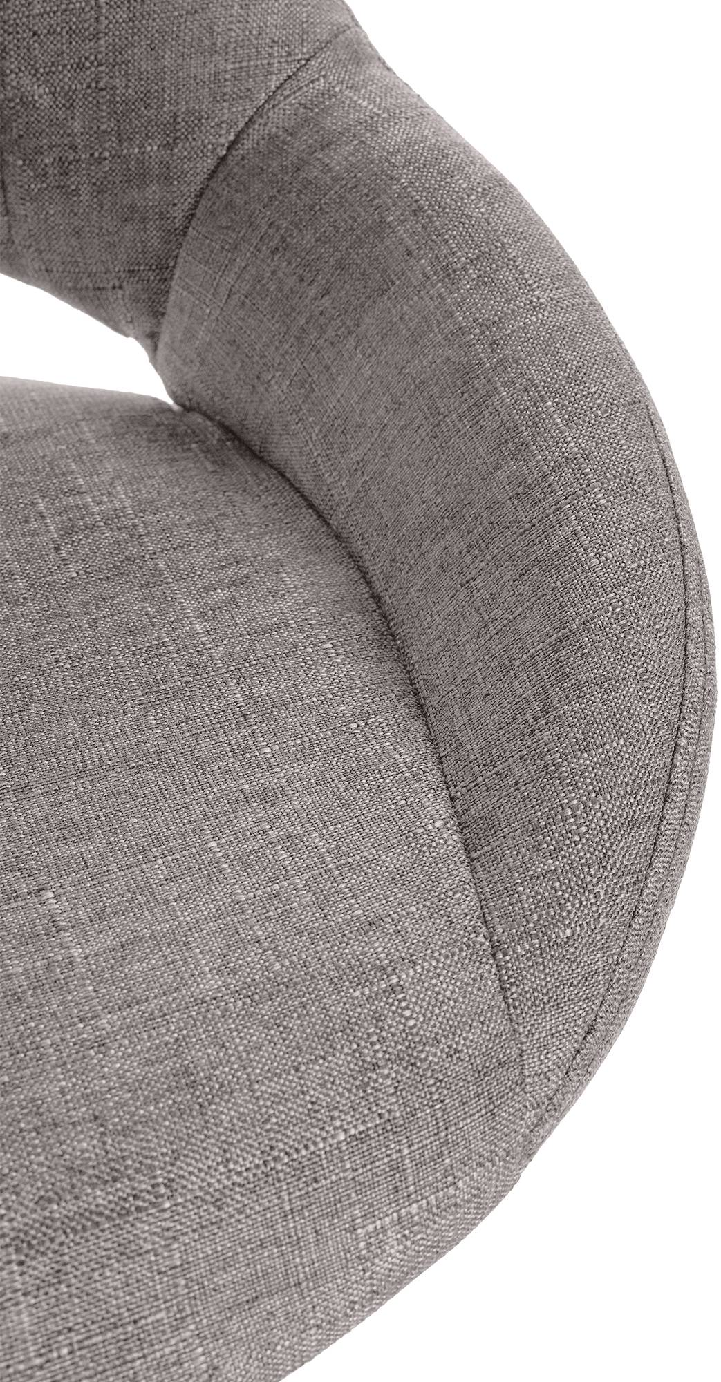 2er Set Barhocker Milet Stoff W, grau