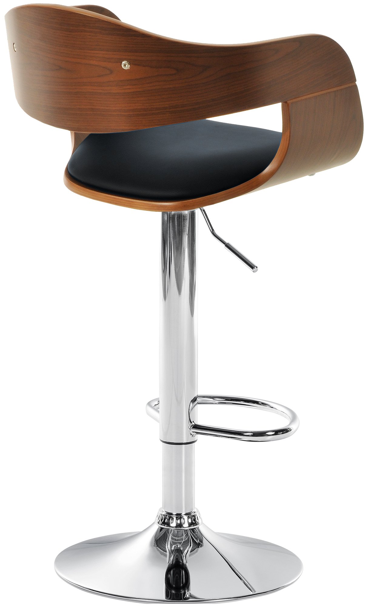 Barhocker Kingston C, walnuss/schwarz