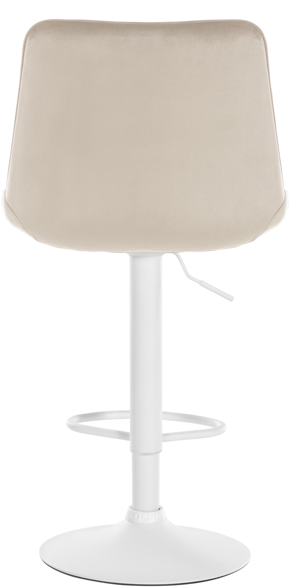 Barhocker Toni Samt weiß, creme