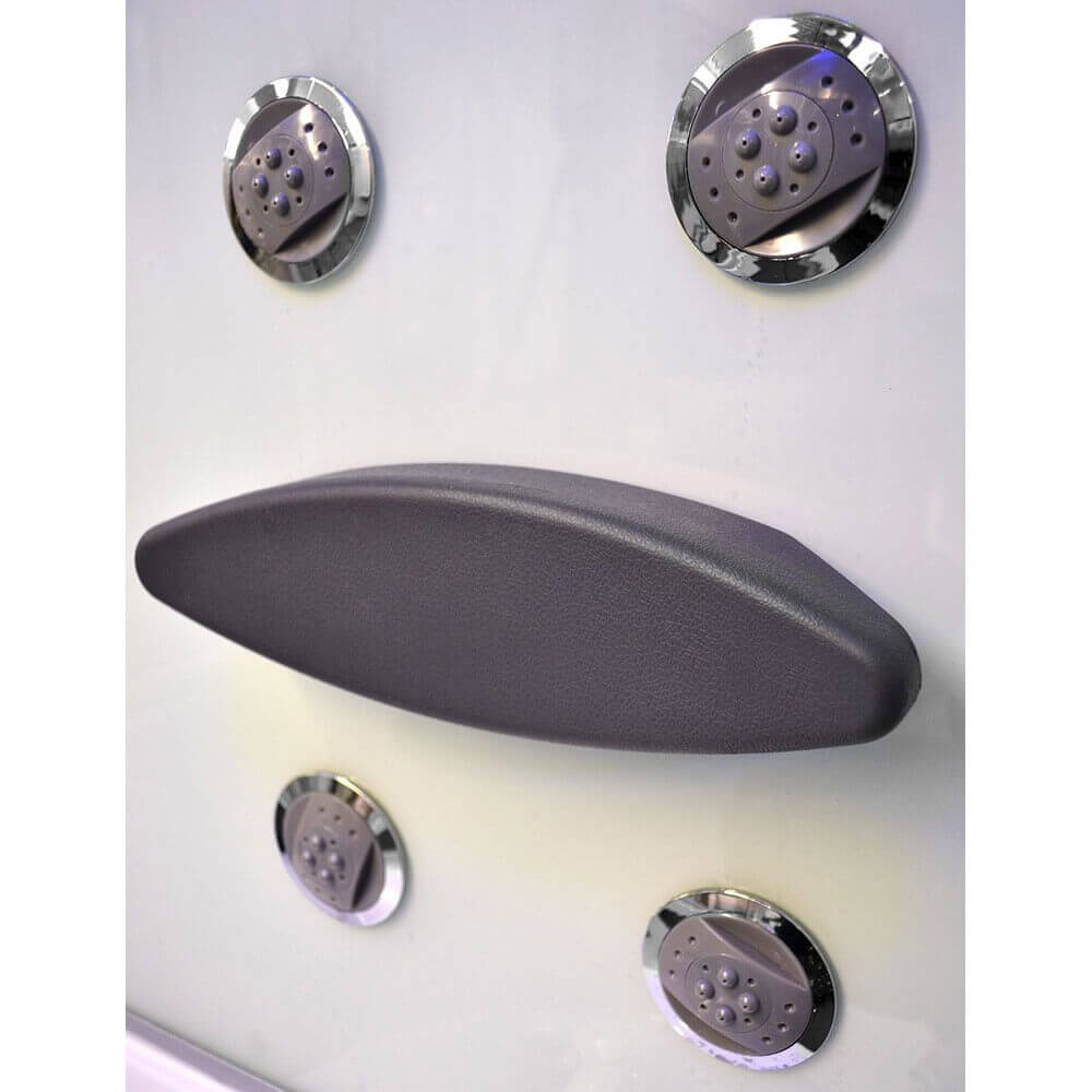 Dampfdusche mit Whirlpoolfunktion und Dampfsauna EXCLUSIVE - 150 x 150 cm Weiß