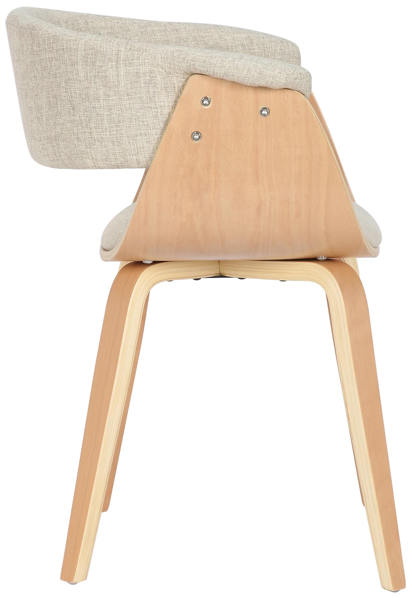 Stuhl Bruce Stoff natura, creme