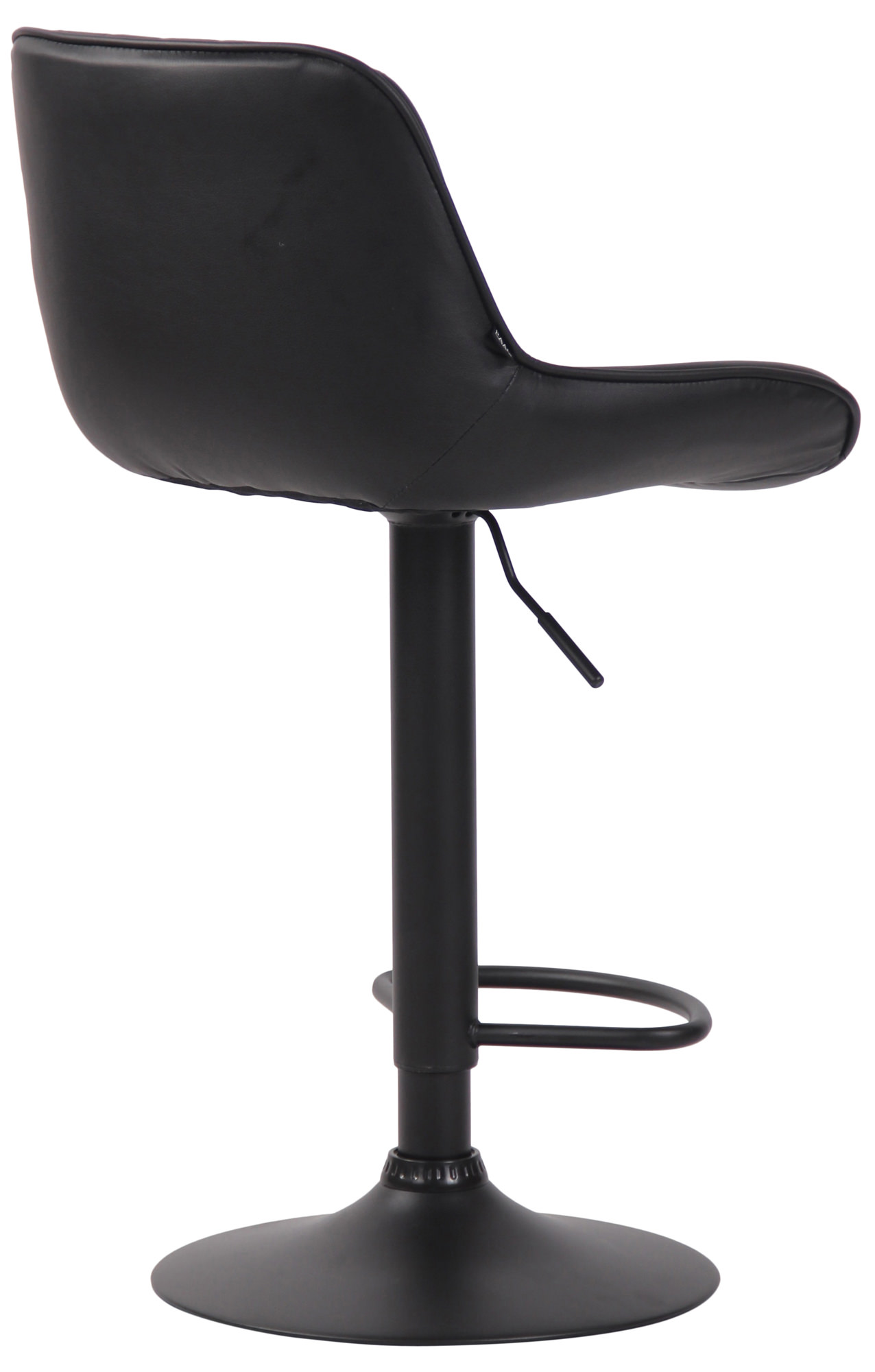 Barhocker Lentini Kunstleder schwarz, schwarz