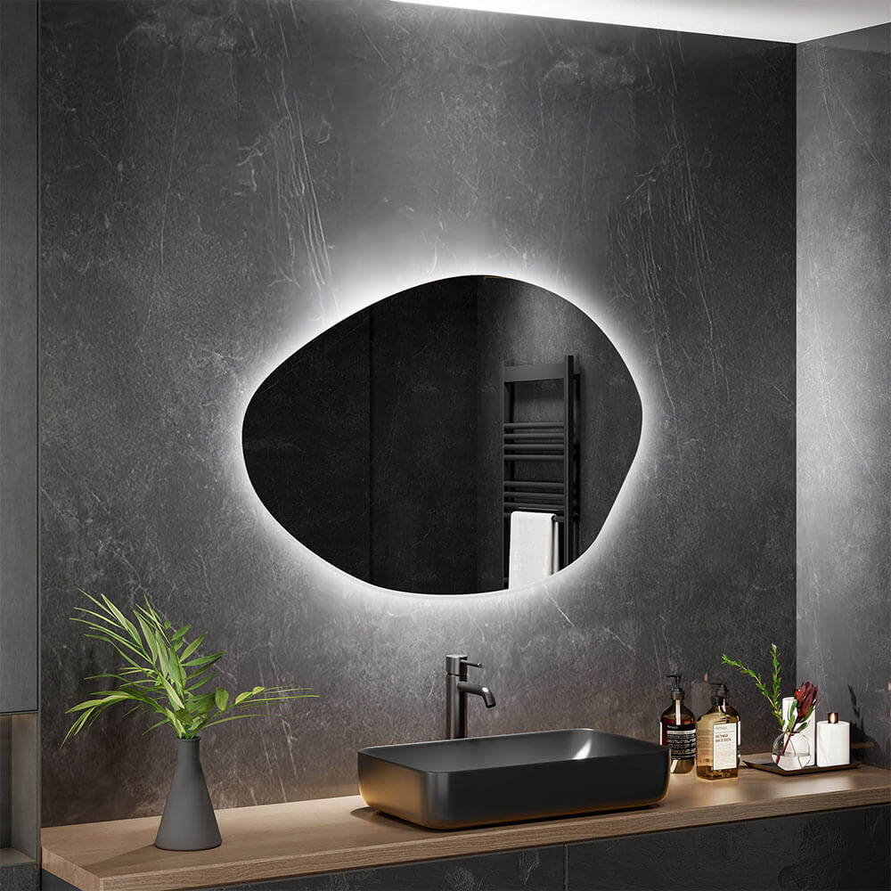 LED-Spiegel MAY asymmetrisch - 80 x 100 cm