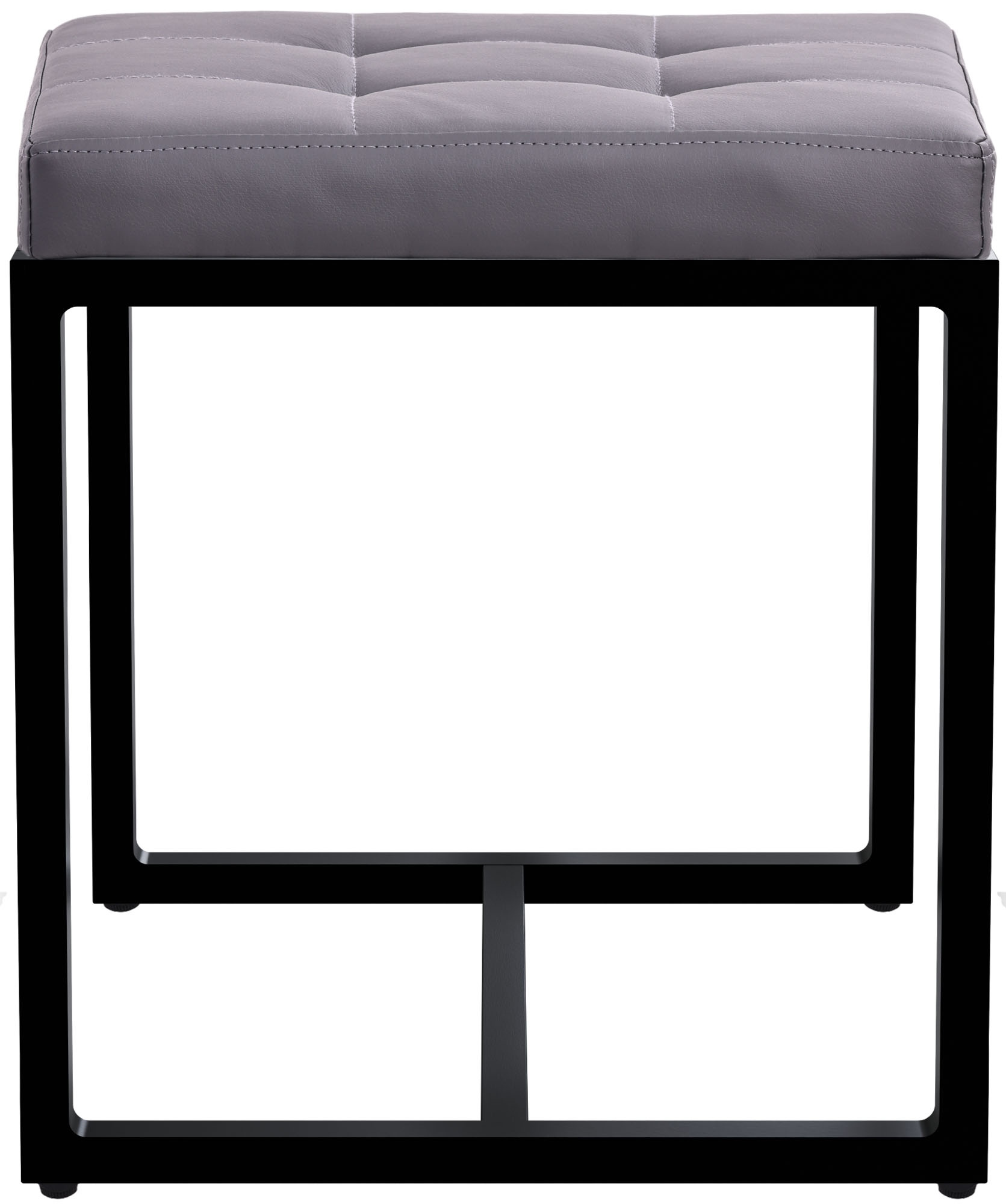 Sitzhocker Barci B Kunstleder, grau