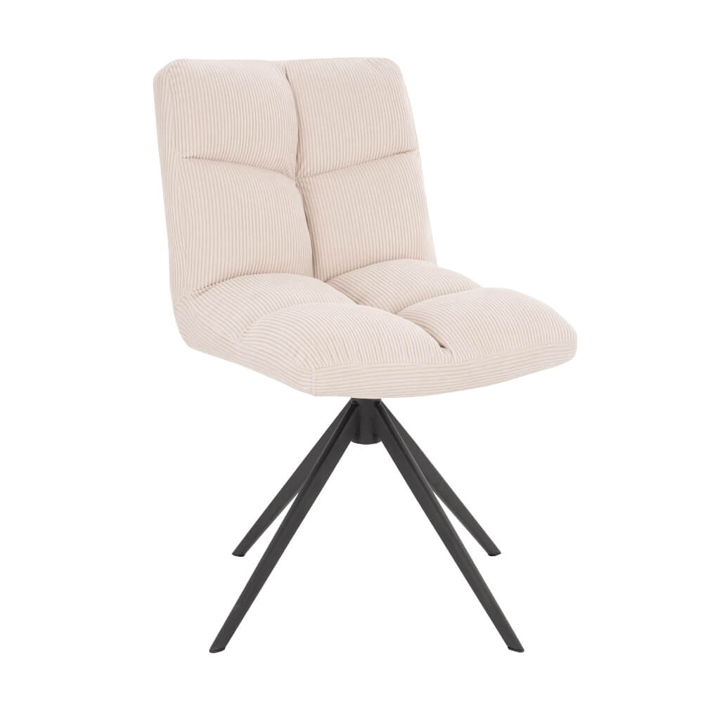 Esszimmerstuhl drehbar CordNODA – 8er Set Creme