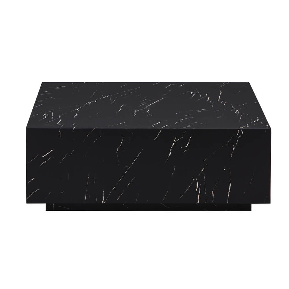 Couchtisch Marmor AMIRI XL - 95 x 95 cm Schwarz