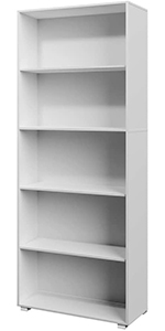 Bücherregal Skylar Weiß 106x30x30cm