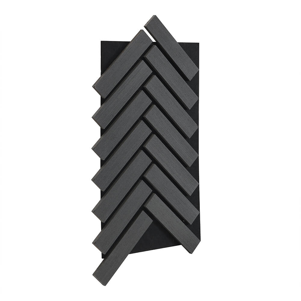 Akustikpaneel Fischgrätenoptik Black Oak VEGA 12er Set - 80 x 40 cm