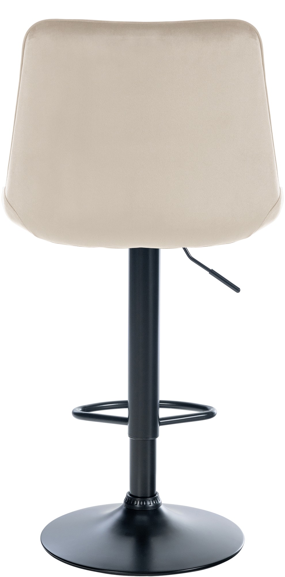 2er Set Barhocker Toni Samt schwarz, creme