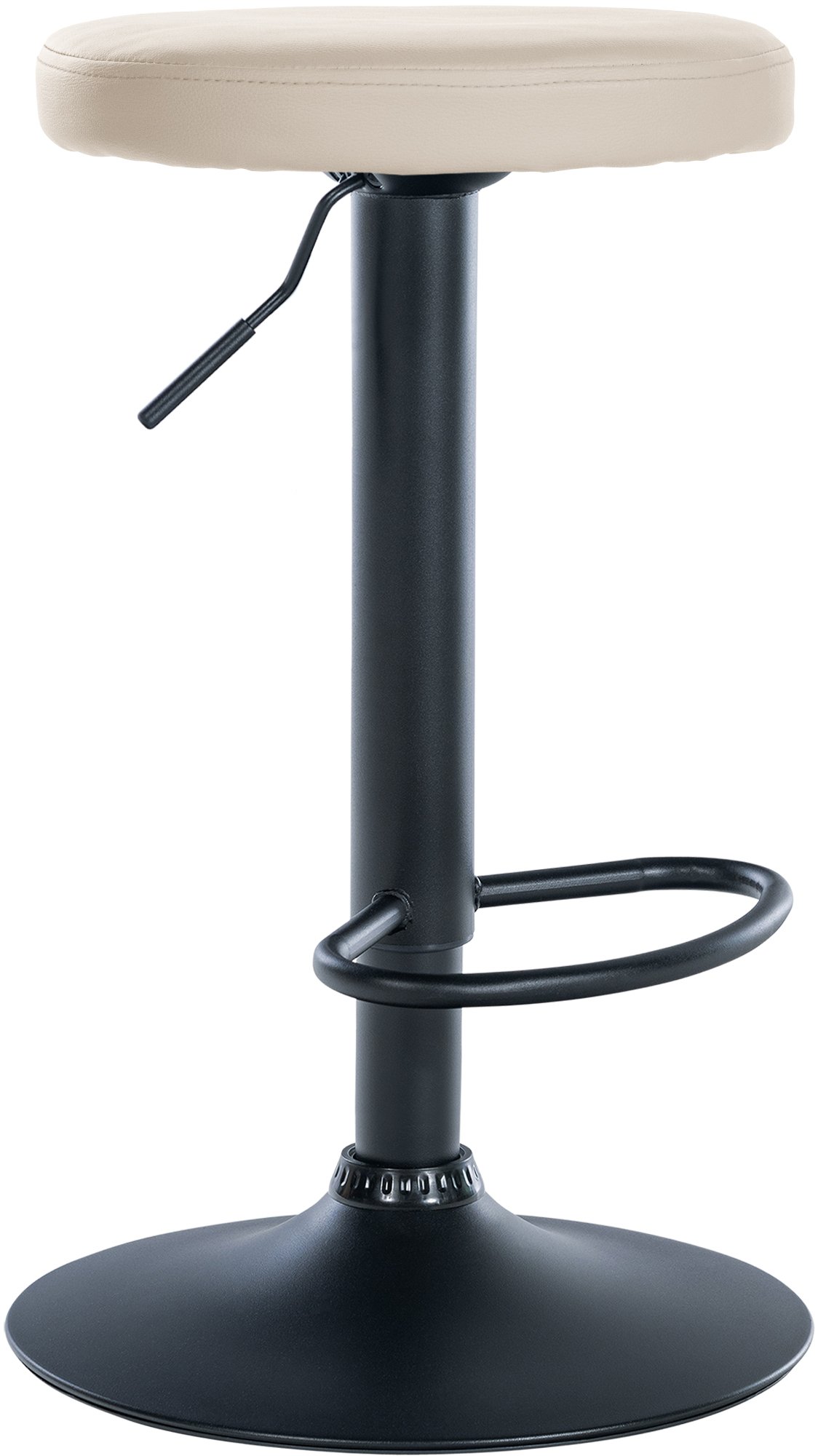 Barhocker Ponte Kunstleder schwarz, creme